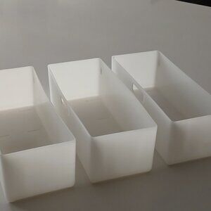 Rectangle Plastic containers (3)